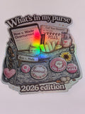What’s in my purse 2026 edition feminist