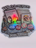 What’s in my purse 2026 edition Trump