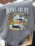 Books are my therapy Throw Blanket