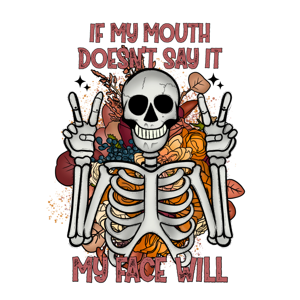 If my mouth doesn't say it 12x16 print non framed
