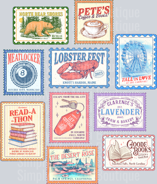 Bookish Stamps